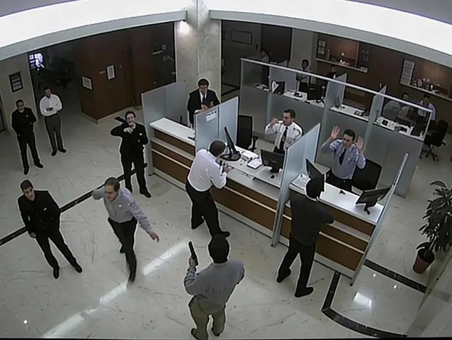 Branch threat visualization with person tracking