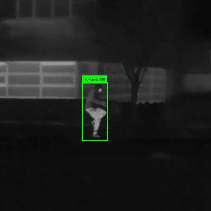 Thermal Human Detector in action