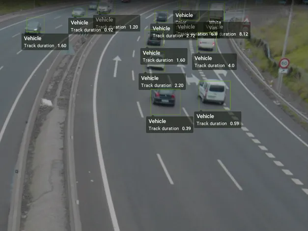 Multi-lane vehicle classification with real-time detection overlay