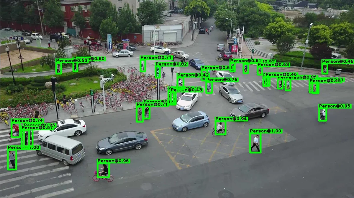 Aerial human detection example 5