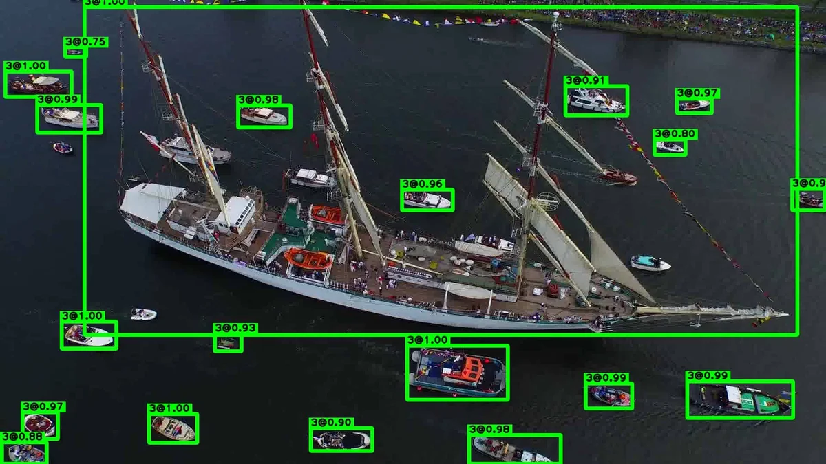 Aerial ship detection example 2