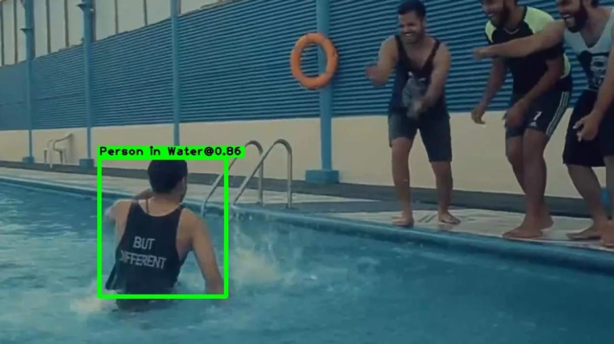 Person in water detection example 1