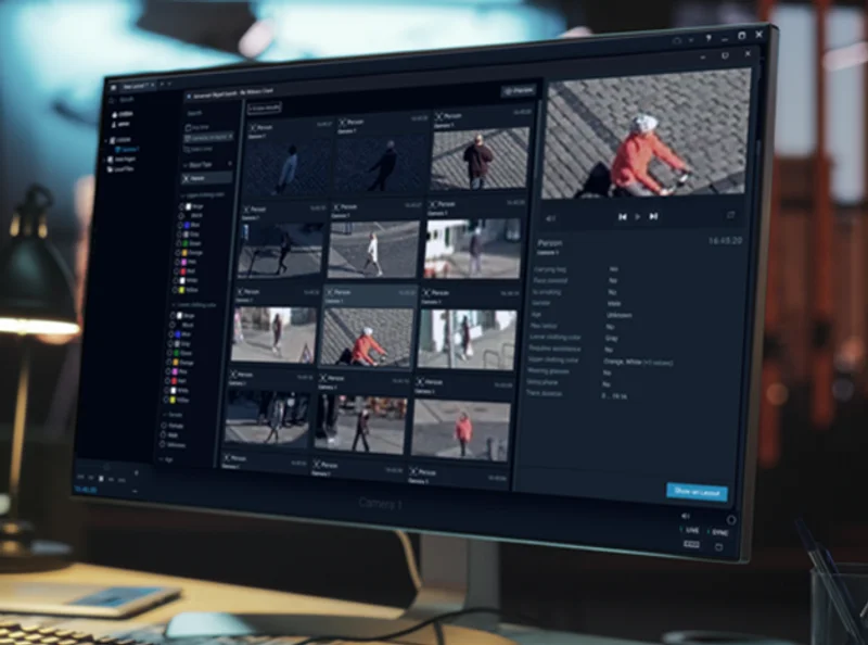 Forensic search with attribute filtering