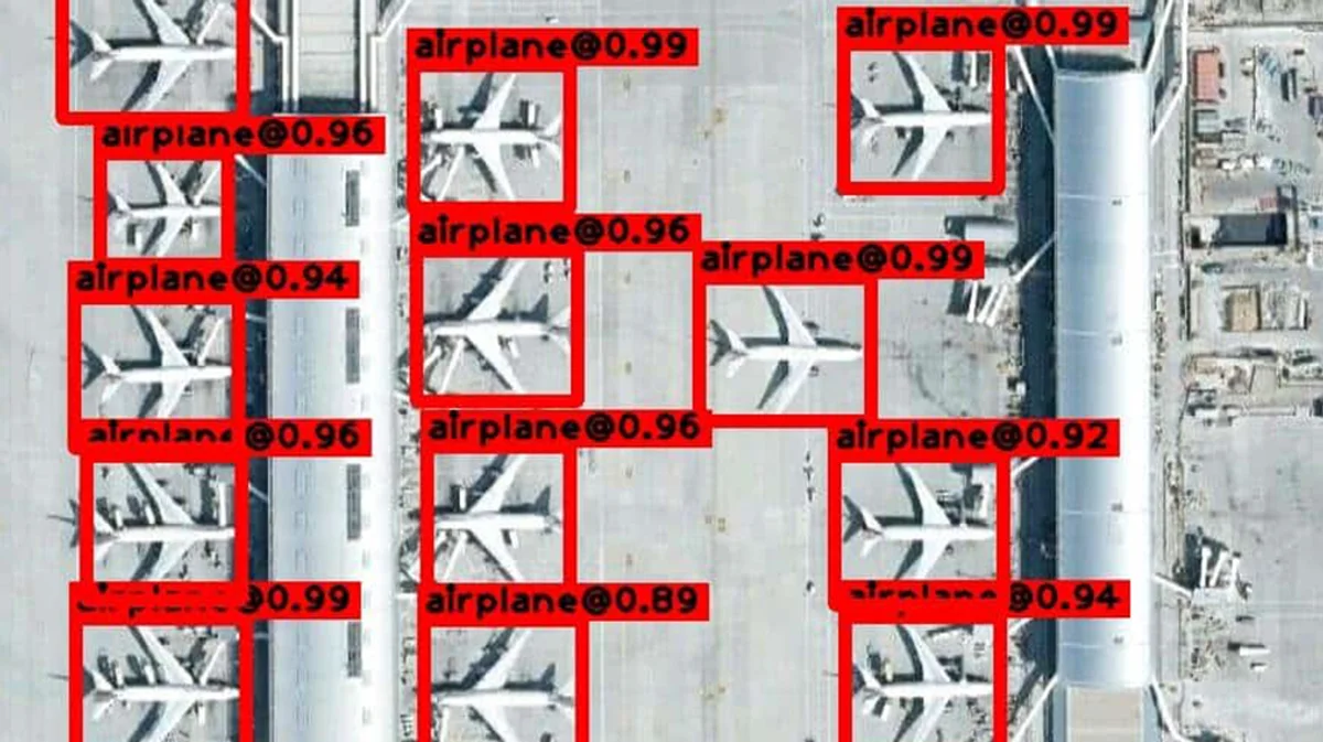 Geospatial airplane detection example 5