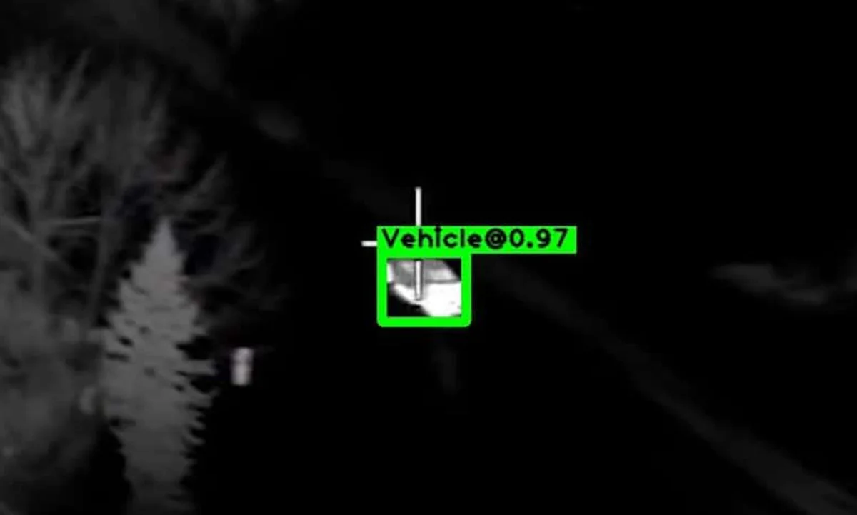 Thermal vehicle detection example 3