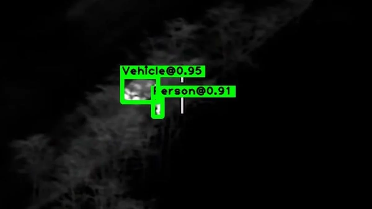 Thermal human detection example 2